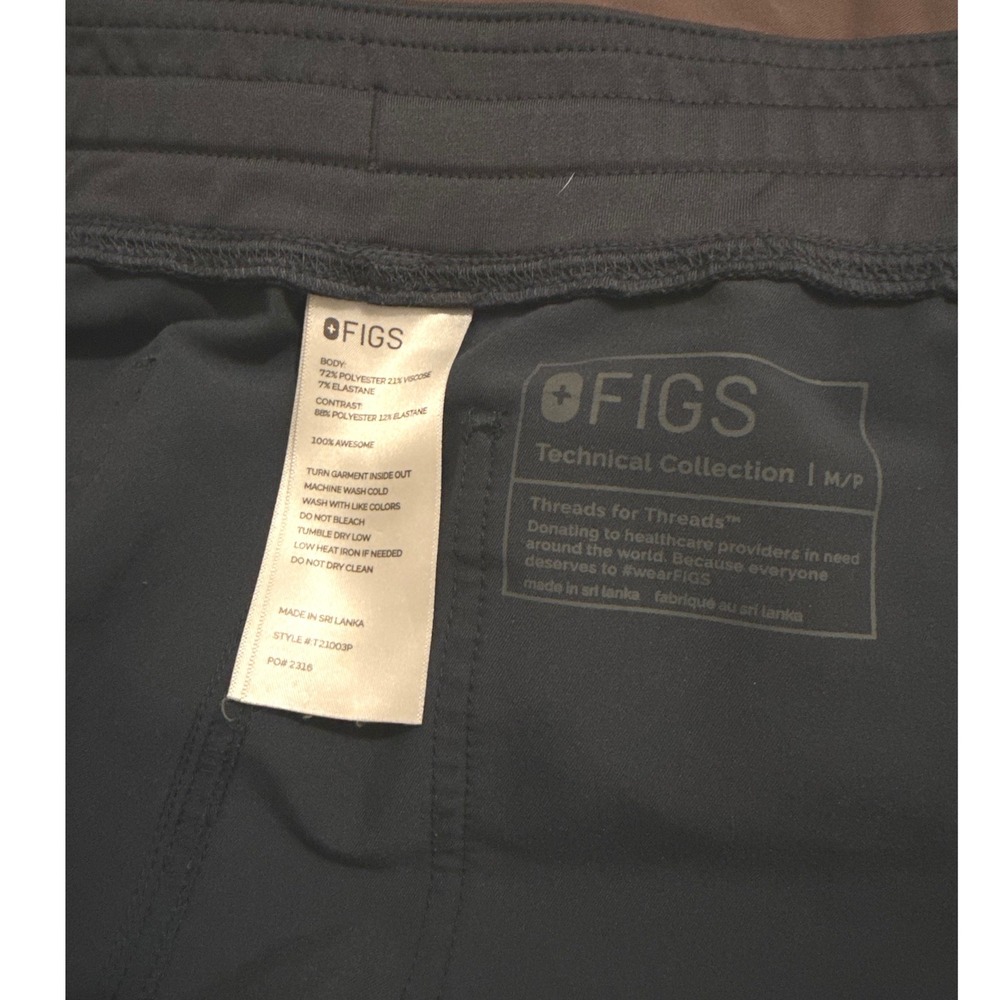 FIGS Technical Collection Livingston Straight-Leg Scrub Pant Petite M T21003P - Picture 2 of 6